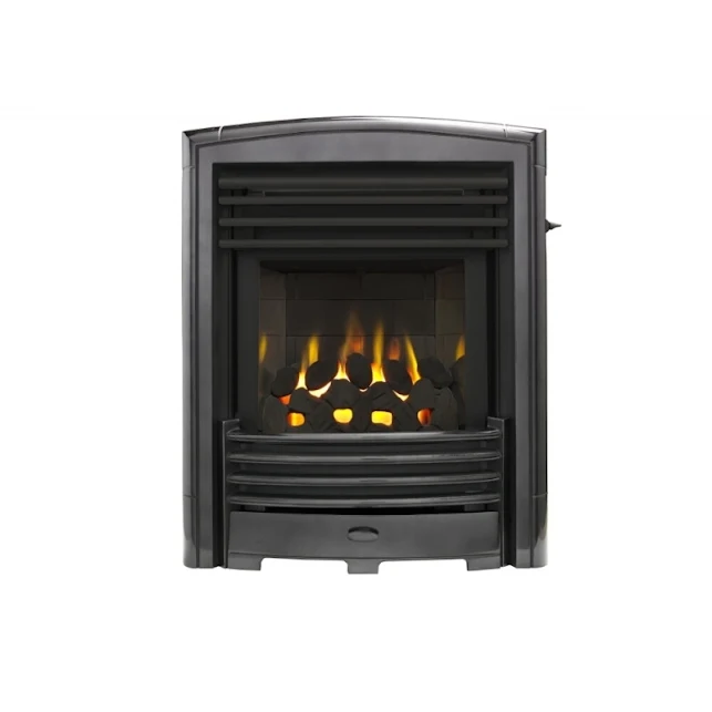 Valor Petrus Slimline Homeflame Black Chrome Gas Fire 4 Valor Petrus Slimline Homeflame Black Chrome Gas Fire - Image 2