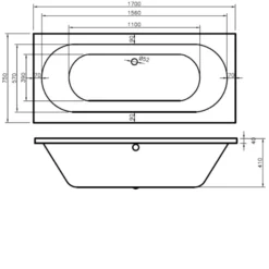 BC Designs Lambert 1700mm X 750mm Double Ended Bath White - BAI034 9 BC Designs Lambert 1700mm X 750mm Double Ended Bath White - BAI034 -UK Bathroom Supplies Sales 5d1547b8 006a 4cc8 9c7c db3d6a2ba4c0
