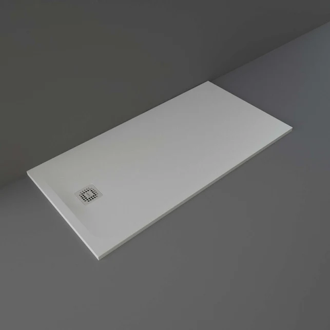 RAK Feeling Low Profile 1600 X 800mm Stone Resin Grey Shower Tray 3 RAK Feeling Low Profile 1600 X 800mm Stone Resin Grey Shower Tray