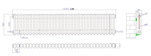 Park Lane Traditional Colosseum Double Bar Column Radiator White 300 X 1460mm 6 Park Lane Traditional Colosseum Double Bar Column Radiator White 300 X 1460mm - Image 4