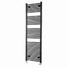 Towelrads Pisa 25mm Black Straight Heated Towel Rail 1600x400mm - 170007 -UK Bathroom Supplies Sales 615e0949 f474 416b bbc3 2c40617a1014