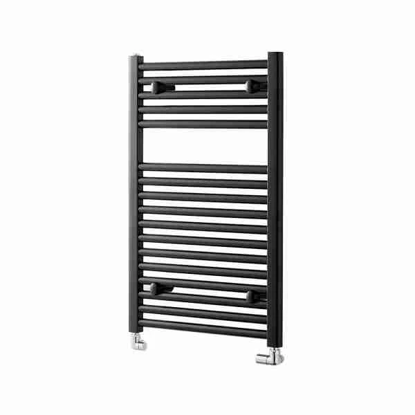 Towelrads Pisa 25mm Black Straight Heated Towel Rail 800x400mm - 170001 3 Towelrads Pisa 25mm Black Straight Heated Towel Rail 800x400mm - 170001