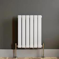 DuraTherm Horizontal Single Flat Panel Designer Radiator - 600 X 456mm White -UK Bathroom Supplies Sales 6184cb05 ddd1 4f99 a98a a64fb38ce933