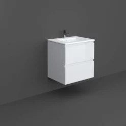 RAK Ceramics Wall Hung Vanity Unit 600mm Pure White - JOYWH060PWH