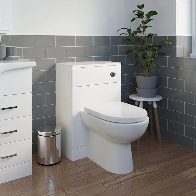 Alpine White Gloss Back To Wall Toilet Unit 500 X 330mm 4 Alpine White Gloss Back To Wall Toilet Unit 500 X 330mm - Image 2