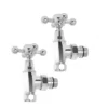 Ultraheat 15mm Traditional Cross Head Angled Manual Radiator Valve And Lockshield Pack - Chrome - TLB850C -UK Bathroom Supplies Sales 66d532fe 3361 42dc 88f7 8abcdedcc16a