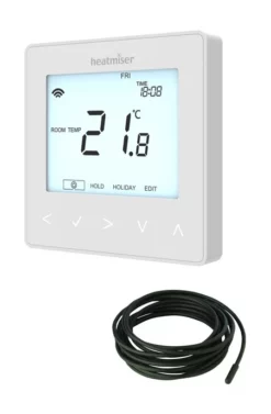 Heatmiser NeoStat-e Electric Floor Heating Thermostat - Glacier White