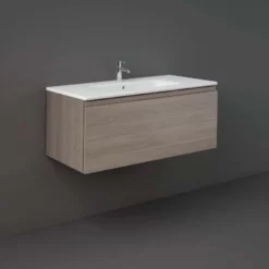 RAK Ceramics Joy Uno Wall Hung Vanity 1000mm Grey Elm - UNOWH100EGY