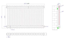 Park Lane Traditional Colosseum Double Bar Column Radiator Anthracite 600 X 830mm -UK Bathroom Supplies Sales 71e67dcc b3b0 4e11 9240 2dcec42fccf2