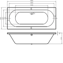 BC Designs Lambert 1800mm X 800mm Double Ended Bath White - BAI036 -UK Bathroom Supplies Sales 73ef0799 6fdc 4611 8037 6021c379f733