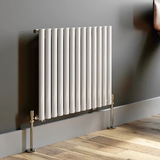 DuraTherm Horizontal Oval Tube Single Panel Designer Radiator - 600 X 780mm White 5 DuraTherm Horizontal Oval Tube Single Panel Designer Radiator - 600 X 780mm White - Image 3