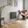 DuraTherm Horizontal Double Flat Panel Designer Radiator - 600 X 760mm Anthracite