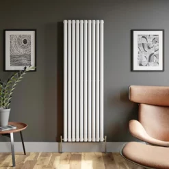 DuraTherm Vertical Oval Tube Double Panel Designer Radiator - 1800 X 600mm White -UK Bathroom Supplies Sales 78e6a285 8159 4527 a8fc e1b6c039b41e