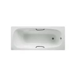 Roca Carla Steel Bath 1700 X 700mm 2 Tap Holes - 2374M3000