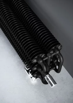 Terma Ribbon HSD Designer Radiator 290x1540mm Metallic Black - WGQ17029154KMBCYL -UK Bathroom Supplies Sales 81d4ce0d 26f2 4910 b702 f0d07d9a9f8d