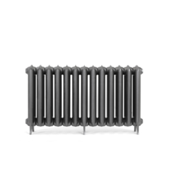 Terma Plain 2 Cast Iron Radiator 620x1098mm Raw Metal - WGPLF062109