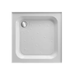 Just Trays Ultracast Deep 1000 X 1000mm Stone Resin Square Non-Slip Shower Tray - 4 Ups