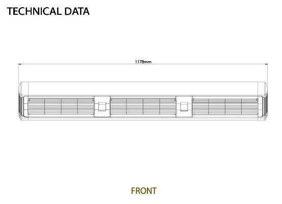 Tansun Sorrento IP Low Glare White 4.5kW Outdoor Heater - SOR215IPTW 5 Tansun Sorrento IP Low Glare White 4.5kW Outdoor Heater - SOR215IPTW - Image 3