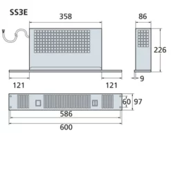 Smith's Space Saver SS3E Electric Plinth Heater With Stainless Steel Grille - HPSS10075 -UK Bathroom Supplies Sales 86273802 6d81 43a5 9e75 cf33a1673a3f