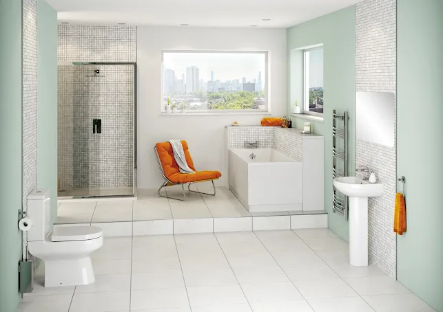 Essentials Heated Towel Rail Chrome 1200 X 600mm Curved 12 Essentials Heated Towel Rail Chrome 1200 X 600mm Curved - Image 10