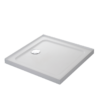 Mira Flight Safe Low Profile 760 X 760mm Stone Resin Square Non-Slip Shower Tray With Waste - 4 Ups