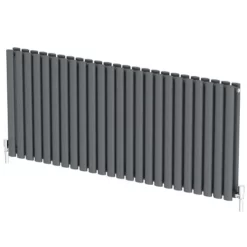 DuraTherm Horizontal Oval Tube Double Panel Designer Radiator - 600 X 1440mm Anthracite -UK Bathroom Supplies Sales 8b3b1d9a f5f3 45cf a07e a416cee3a9d3