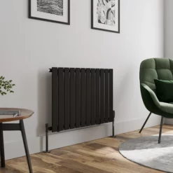 DuraTherm Horizontal Single Flat Panel Designer Radiator - 600 X 908mm Black -UK Bathroom Supplies Sales 8bb9a02a cfe1 476c 9b39 6365e3d29d3e