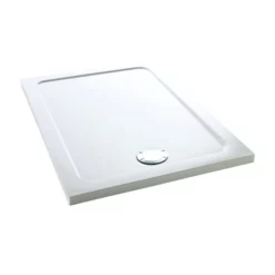 Mira Flight Low Profile 1400 X 760mm Stone Resin Shower Tray With Waste