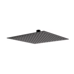 RAK Ceramics 250mm Ultra Slim Shower Head Square In Black - RAKSHW1004B