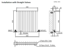 DuraTherm Horizontal Oval Tube Double Panel Designer Radiator - 600 X 600mm Anthracite -UK Bathroom Supplies Sales 8ef3e357 2cf3 4f9c a30b 70bb1f0c60ad