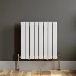 DuraTherm Horizontal Single Flat Panel Designer Radiator - 600 X 604mm White -UK Bathroom Supplies Sales 902afacd ae59 427c 9134 3cfde6ebabe3