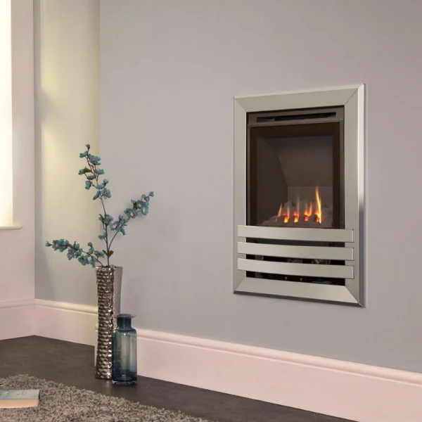 Flavel Windsor Contemporary HE Wall Mounted Manual Control Coal Gas Fire Silver 3 Flavel Windsor Contemporary HE Wall Mounted Manual Control Coal Gas Fire Silver