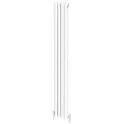 DuraTherm Vertical Oval Tube Double Panel Designer Radiator - 1800 X 240mm White -UK Bathroom Supplies Sales 93adbfba dd77 48ec 8bc7 bdc78550bf41