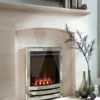 Flavel Windsor Contemporary Manual Control Coal Gas Fire Brushed Steel