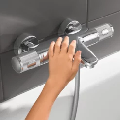 Grohe Precision Feel Thermostatic Mixer Shower Valve With Bath Spout - 34788000 -UK Bathroom Supplies Sales 955beb42 bdbe 446f 89dd e1158c7c2601