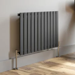 DuraTherm Horizontal Single Flat Panel Designer Radiator - 600 X 908mm Anthracite -UK Bathroom Supplies Sales 978db215 7b7e 439c 8757 57316339833b