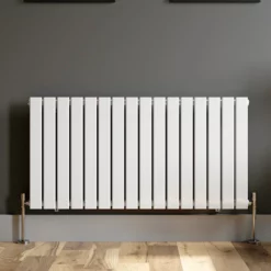 DuraTherm Horizontal Single Flat Panel Designer Radiator - 600 X 1212mm White -UK Bathroom Supplies Sales 9b4cf458 afda 4dea 953b f966f3387c47