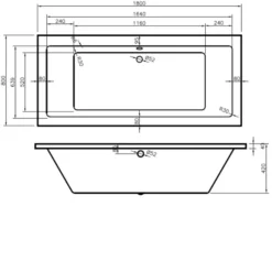 BC Designs Durham 1800mm X 800mm Double Ended Bath White - BAI050 -UK Bathroom Supplies Sales 9c668c2b ee6c 4d6f 9570 d92017ea55f5