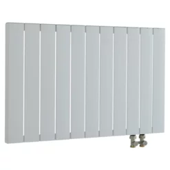 Ultraheat Smyrna 600mm X 695mm Horizontal Aluminium Radiator Pure White - SMY610-W