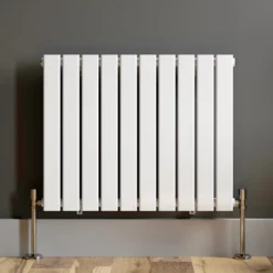 DuraTherm Horizontal Single Flat Panel Designer Radiator - 600 X 756mm White -UK Bathroom Supplies Sales 9e58aaff 6ae1 41cc 9278 99f2974760a0