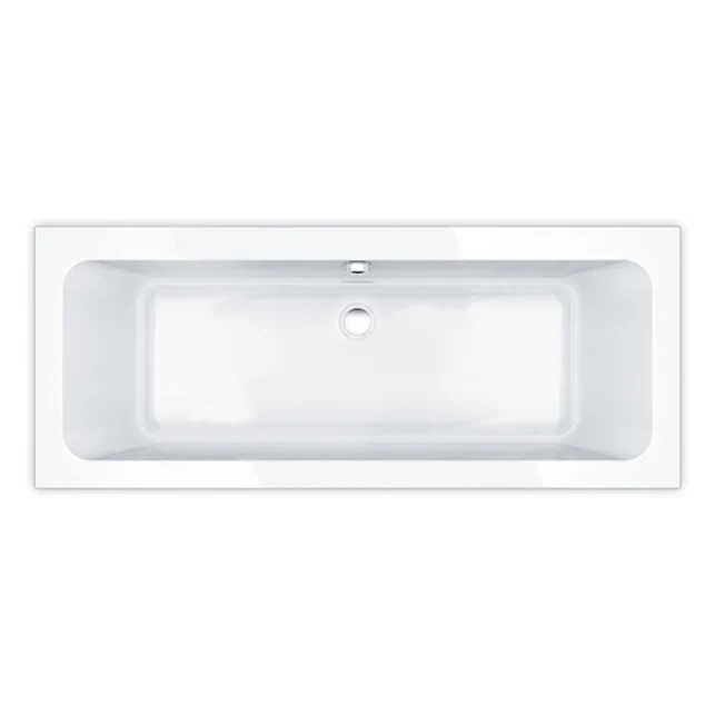 Essential Islington Rectangular Double Ended Bath 1800mm X 800mm With No Tap Holes White - EB518 3 Essential Islington Rectangular Double Ended Bath 1800mm X 800mm With No Tap Holes White - EB518