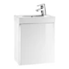 Roca Mini 450mm Basin Unit With Basin Gloss White - 855873806