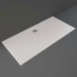 RAK Feeling Low Profile 1700 X 800mm Stone Resin White Shower Tray