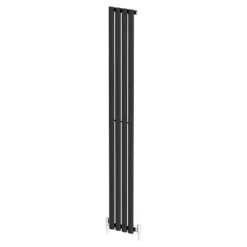 DuraTherm Vertical Oval Tube Single Panel Designer Radiator - 1800 X 240mm Black -UK Bathroom Supplies Sales a34cf591 bd8b 45b3 8d66 387f1711117b