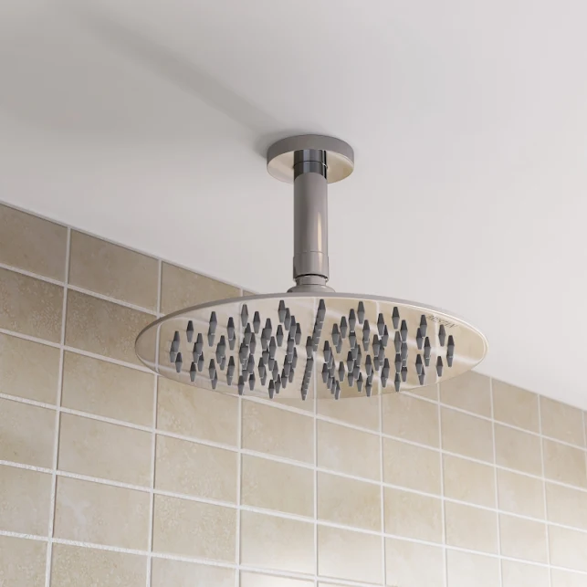 Bristan Stainless Steel Slimline 200mm Round Fixed Head FH SLRD01 C 4 Bristan Stainless Steel Slimline 200mm Round Fixed Head FH SLRD01 C - Image 2