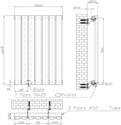 DuraTherm Horizontal Oval Tube Single Panel Designer Radiator - 600 X 420mm Black 9 DuraTherm Horizontal Oval Tube Single Panel Designer Radiator - 600 X 420mm Black -UK Bathroom Supplies Sales a5eb9fbb c6bb 4c4f 9058 830bee2934c8
