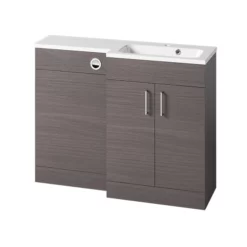 Essential Montana L-Shape 1200mm Right Hand Vanity Unit Urban Grey - EFP905UG