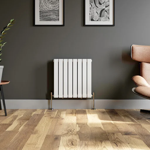 DuraTherm Horizontal Double Flat Panel Designer Radiator - 600 X 608mm White 4 DuraTherm Horizontal Double Flat Panel Designer Radiator - 600 X 608mm White - Image 2