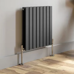DuraTherm Horizontal Double Flat Panel Designer Radiator - 600 X 608mm Anthracite -UK Bathroom Supplies Sales adac4d9a 67e7 4c36 b44b 7d44b5b472fc