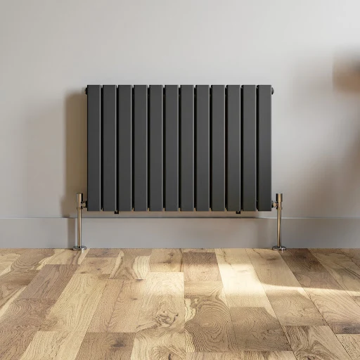 DuraTherm Horizontal Double Flat Panel Designer Radiator - 600 X 912mm Anthracite 6 DuraTherm Horizontal Double Flat Panel Designer Radiator - 600 X 912mm Anthracite - Image 4